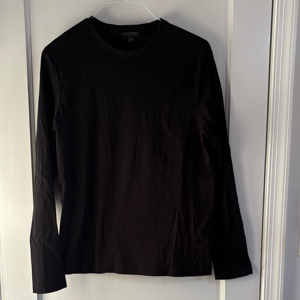 Banana Republic Men's Black Long Sleeve Shirt